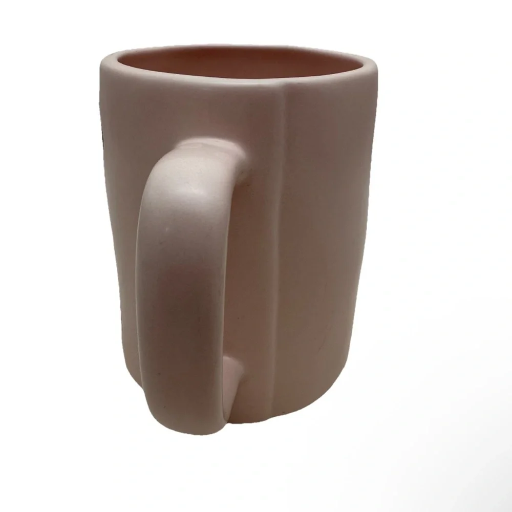 Rae Dunn I Love Mom Mug Pink Ceramic Coffee Cup - Picture 4 of 5